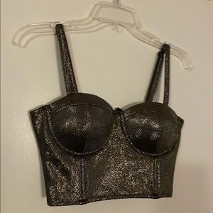 Charlotte Russe corset style Top is size Small